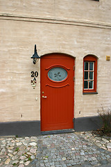 Image showing red door