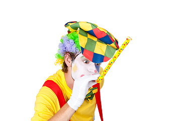 Image showing Whistling clown