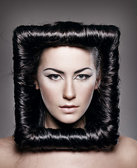 Image showing creative hairstyle