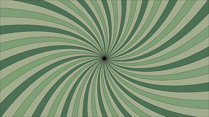Image showing Green vortex with outline