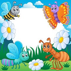 Image showing Frame with bugs theme 3