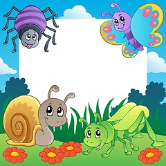 Image showing Frame with bugs theme 2