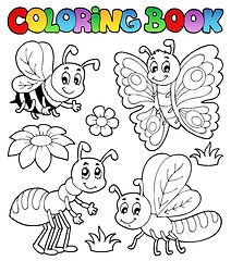 Image showing Coloring book cute bugs 2