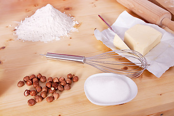 Image showing different ingredients for baking on table