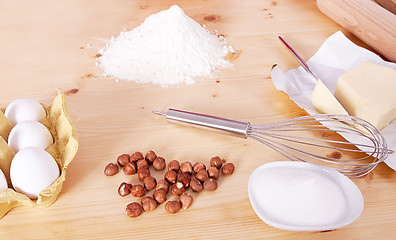 Image showing different ingredients for baking on table