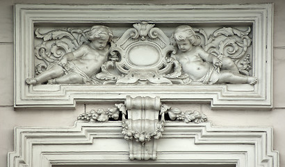 Image showing Architectural frieze with angels