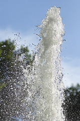 Image showing Fountains water on nature background