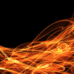 Image showing Abstract fire background