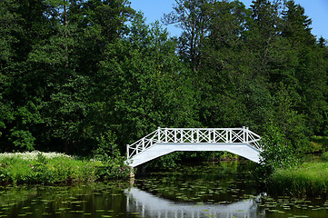 Image showing Lake and the bridge