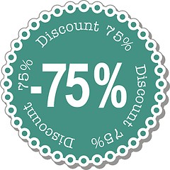 Image showing Discount seventy five percent