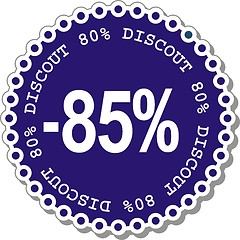 Image showing Discount eighty five percent