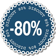 Image showing Discount eighty percent