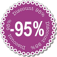 Image showing Discount ninety five percent