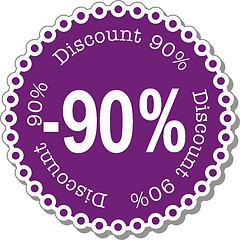 Image showing Discount ninety percent