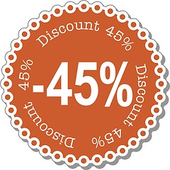 Image showing Discount forty five percent