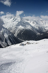 Image showing Mountains, Winter, Sunny Day