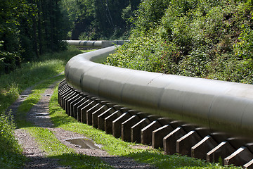 Image showing Water power plant pipe