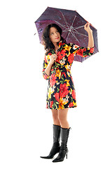 Image showing umbrella girl