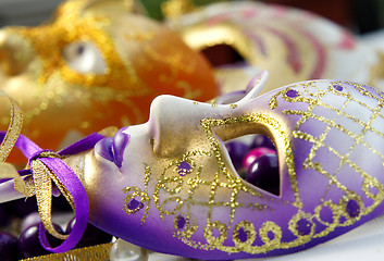 Image showing Venetian carnival masks