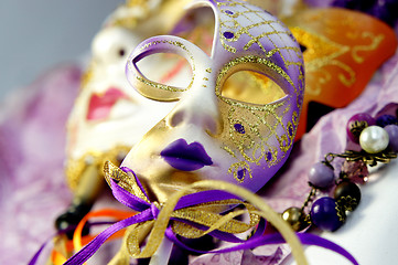 Image showing Venetian carnival masks