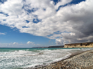 Image showing Cloudy Coastline