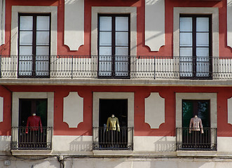 Image showing facade with showcase