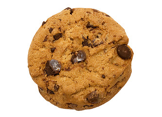 Image showing Single Chocolate Chip Cookie w/ Path