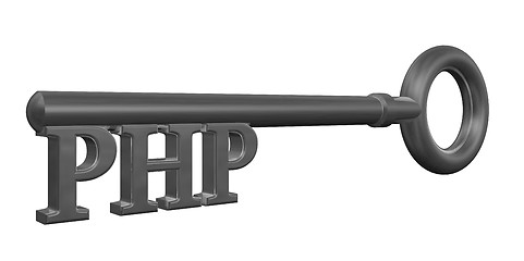 Image showing php key