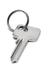 Image showing Single Apartment Key w/ Ring (Front View)