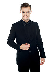 Image showing Smiling young man in party wear attire