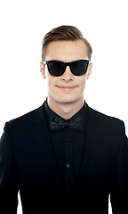 Image showing Handsome man wearing goggles