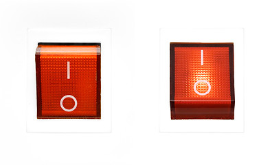 Image showing Red Power Switch - ON/OFF