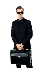 Image showing Young man carrying briefcase