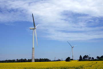 Image showing Landscape with a propeller