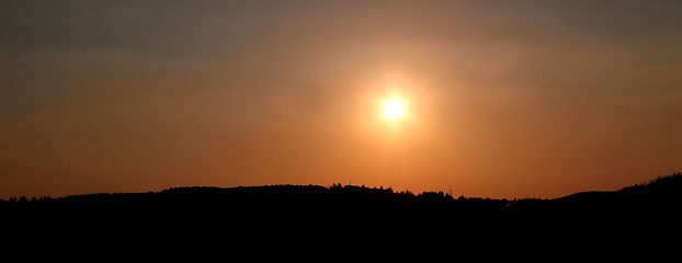 Image showing evening sundown