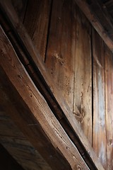 Image showing wooden attic