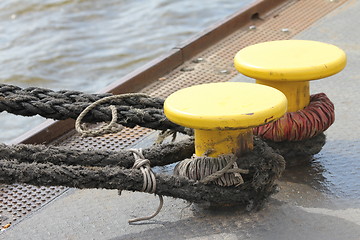 Image showing harbor ropes