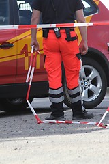 Image showing german firefighter