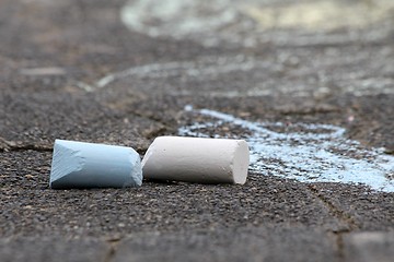 Image showing two chalk sticks