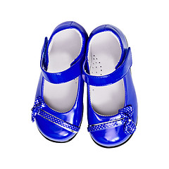 Image showing Blue shoes for a child