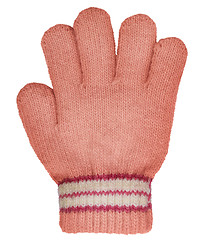 Image showing Children's knitted woolen glove