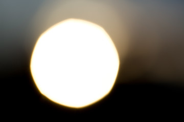 Image showing A huge sun against the black sky