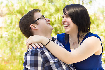 Image showing Young Couple Having Fun in the Park