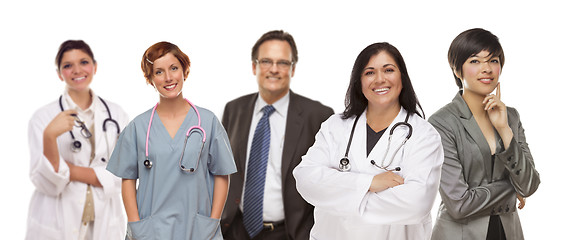 Image showing Group of Medical and Business People on White