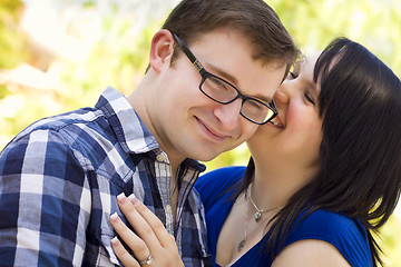 Image showing Young Couple Having Fun in the Park