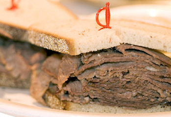 Image showing brisket sandwich