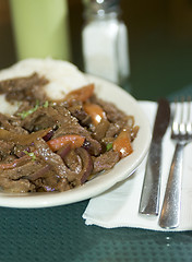 Image showing lomo saltado peruvian steak