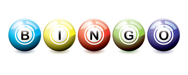 Image showing Bingo balls