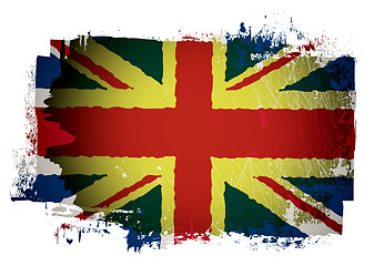 Image showing Old british flag