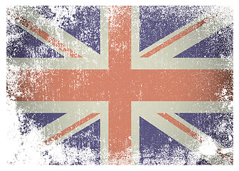 Image showing Grunge british flag